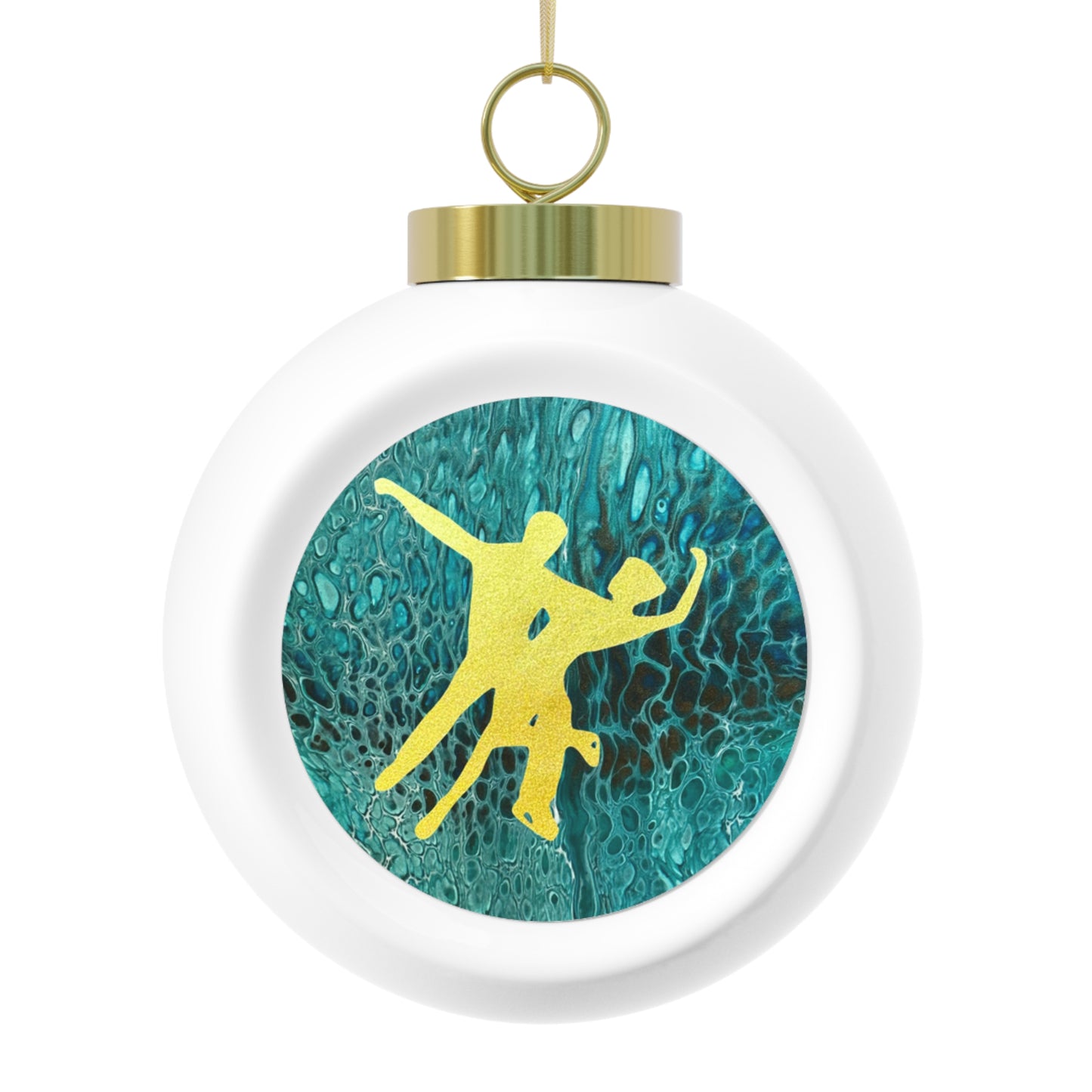 Christmas Ball figure skating Ornament