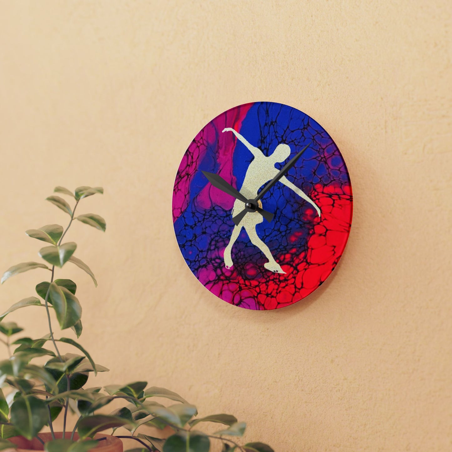 Figure Skating Wall Clock