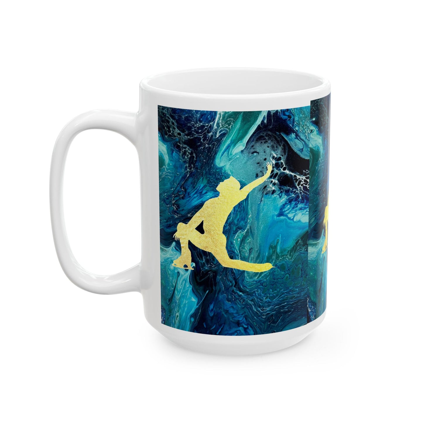 Figure Skating Ceramic Mug, (11oz, 15oz)