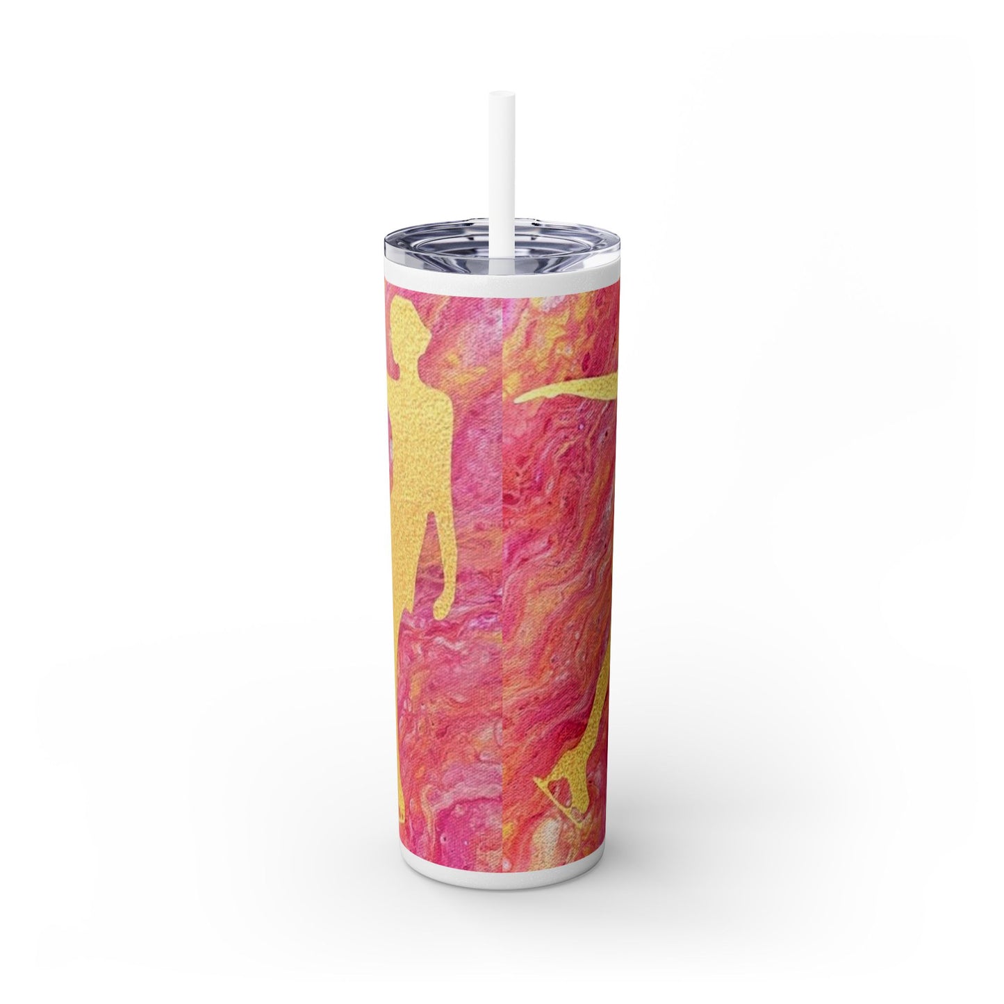 Figure Skating Tumbler, 20 oz with straw