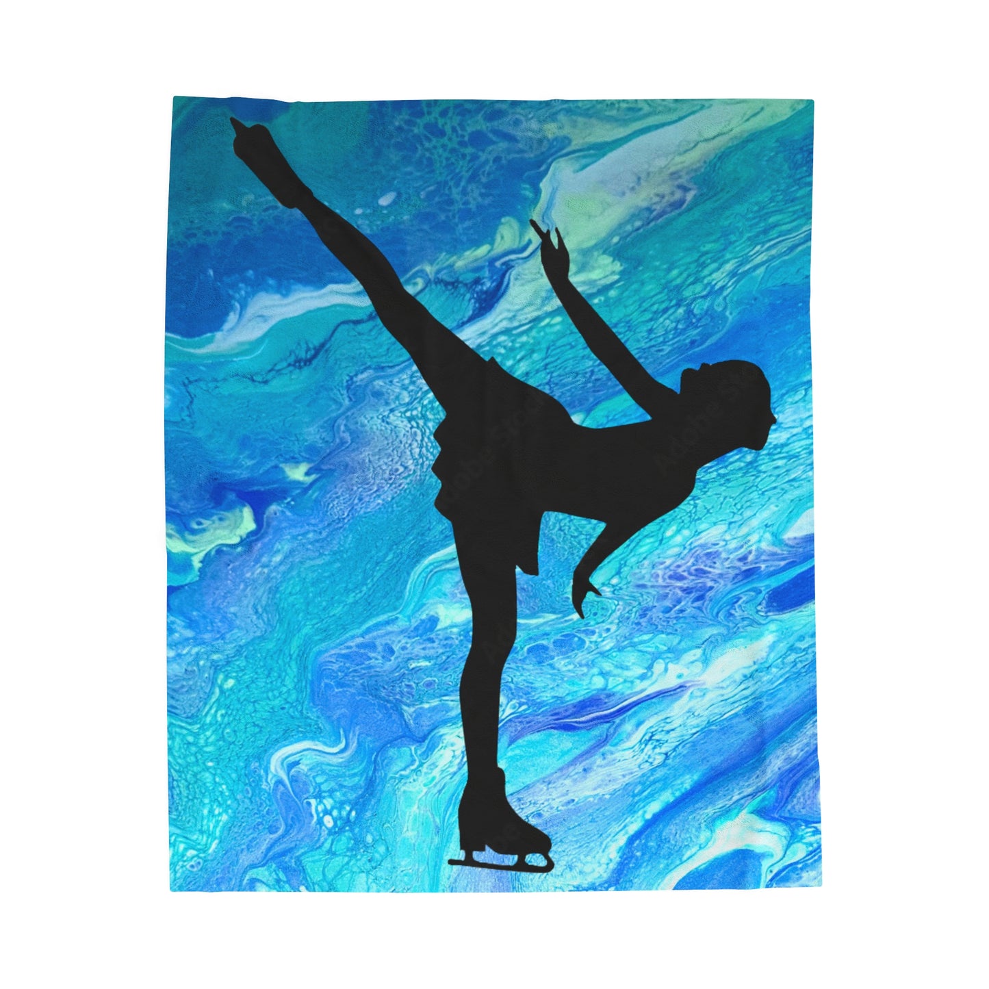 Figure Skating Velveteen Plush Blanket—3 sizes