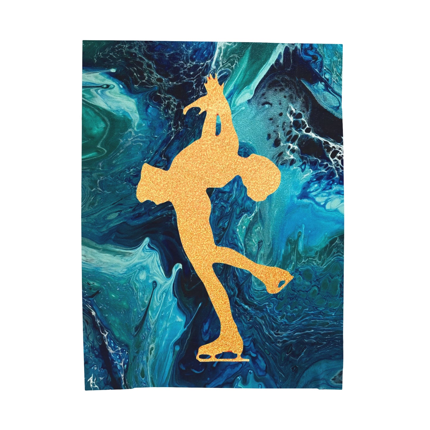 Figure Skating Velveteen Plush Blanket—3 sizes