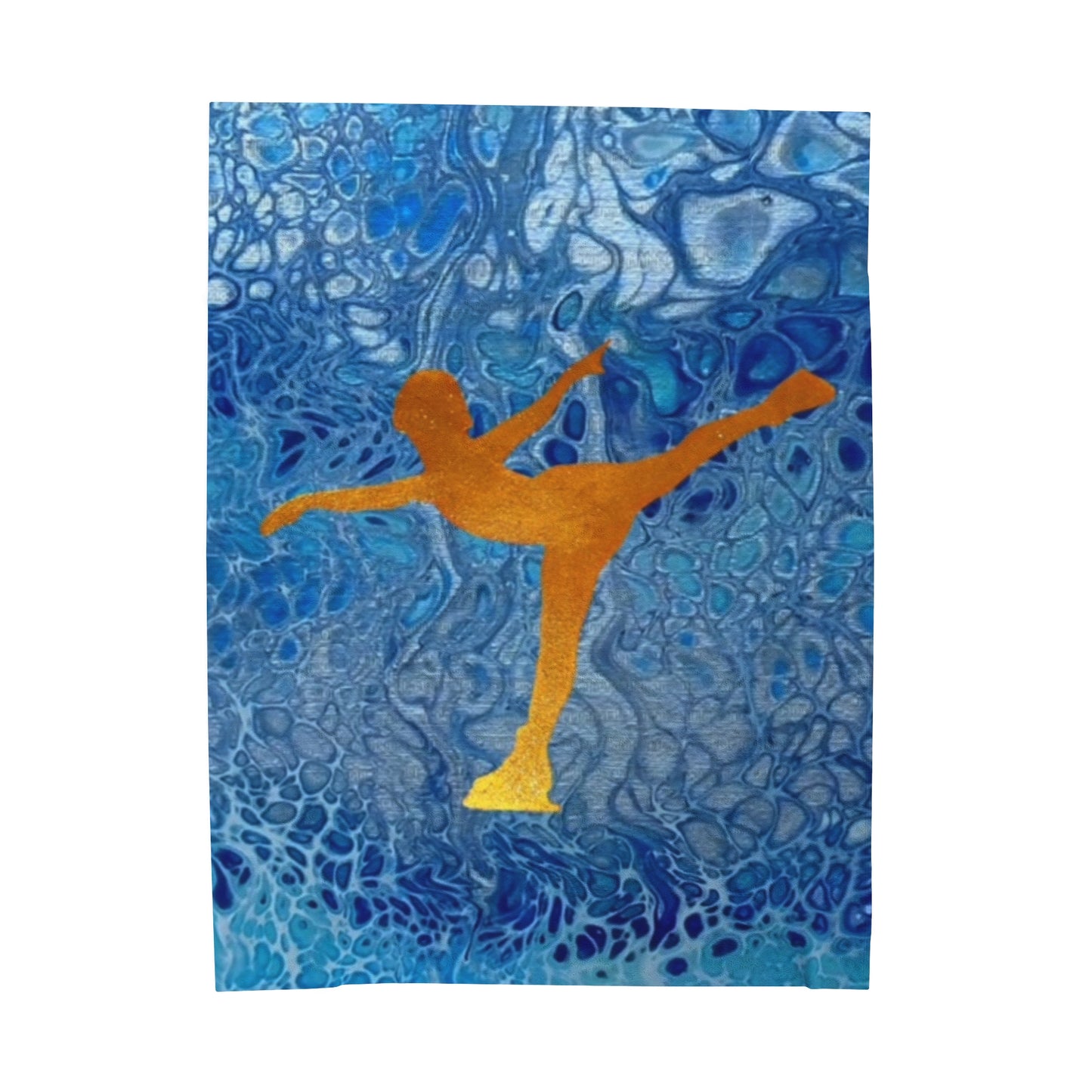 Figure Skating Velveteen Plush Blanket —3 sizes