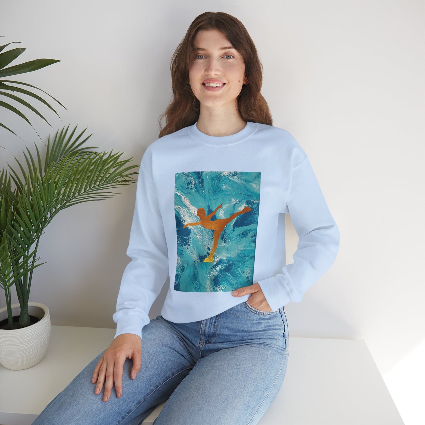 Unisex Figure skating crewneck Sweatshirt