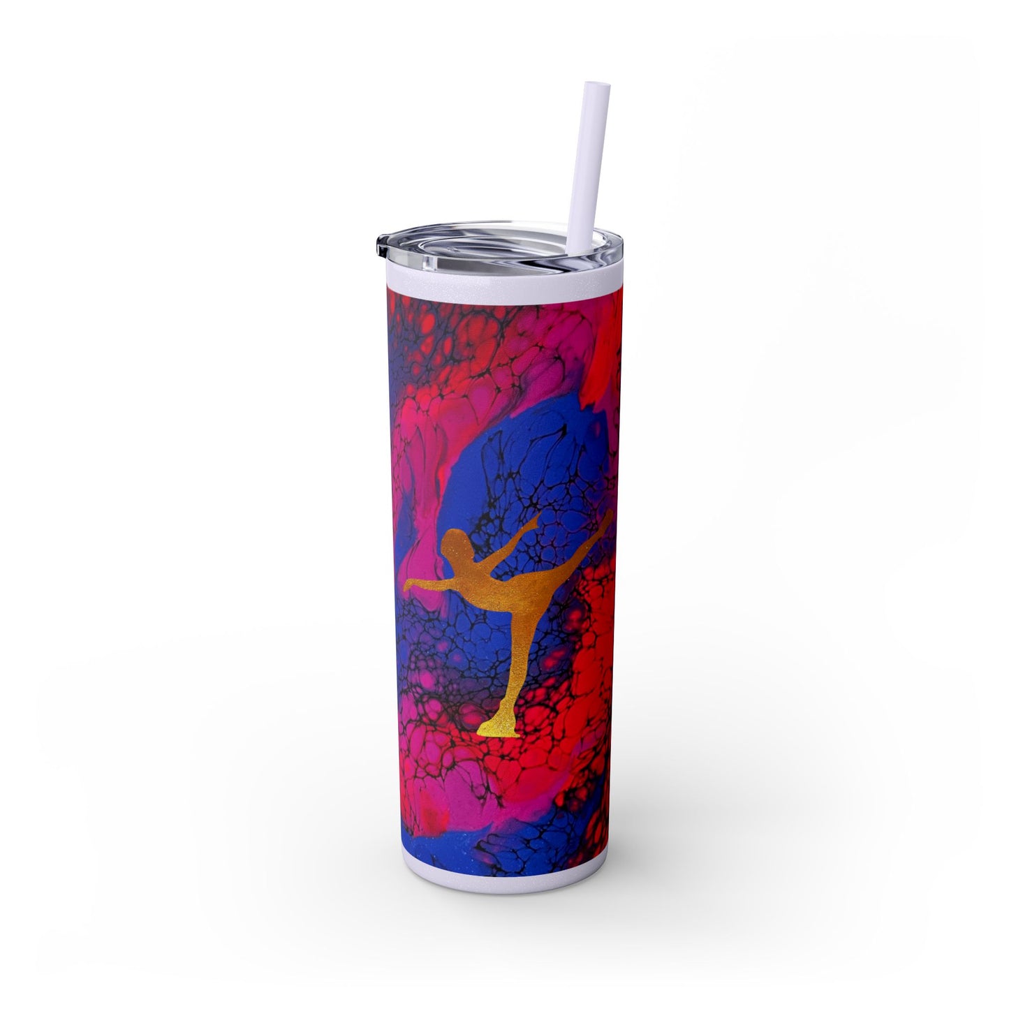 Figure Skating Tumbler, 20oz with straw