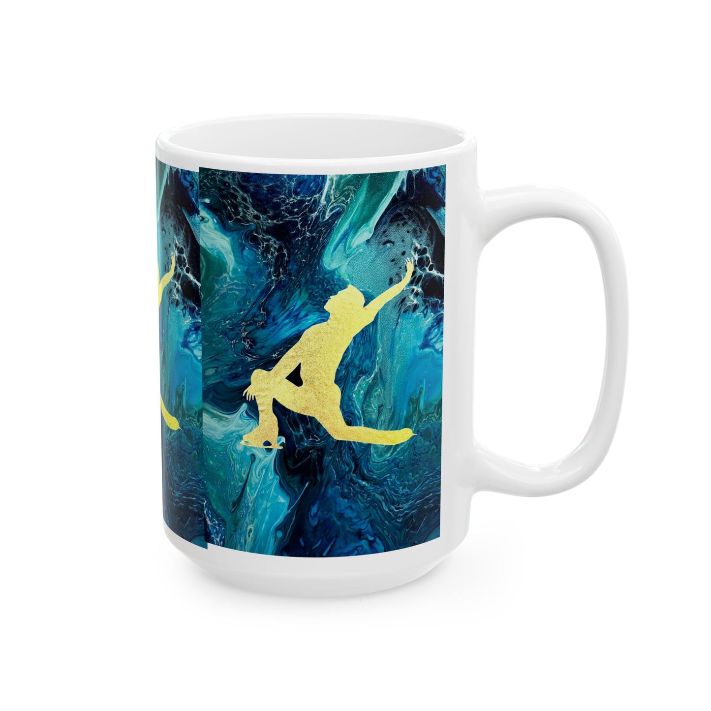 Figure Skating Ceramic Mug, (11oz, 15oz)