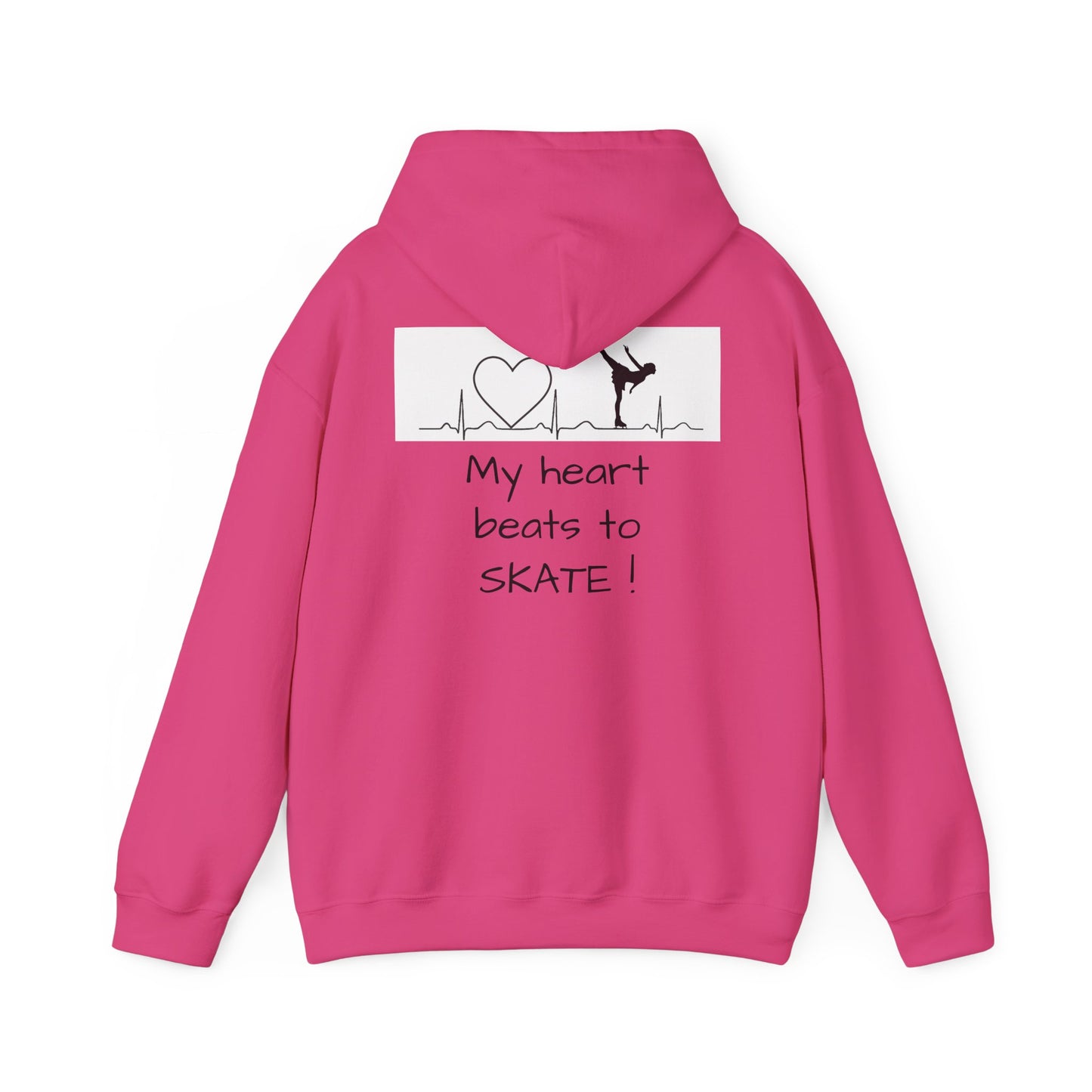 My heart beats to skate—Unisex Heavy Blend™ Hooded Sweatshirt