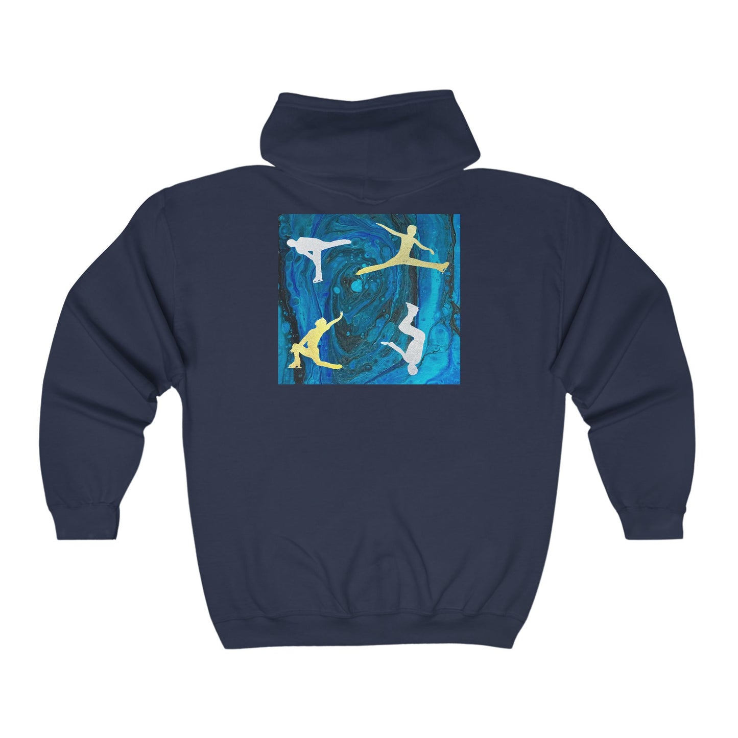 Figure skating  Hoodie zip up sweatshirt