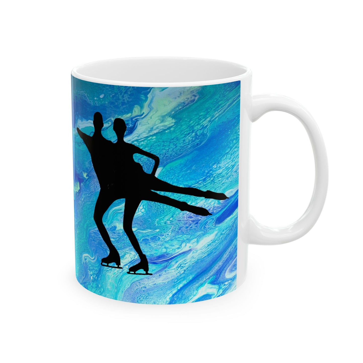 Figure Skating Ceramic Mug, (11oz, 15oz)