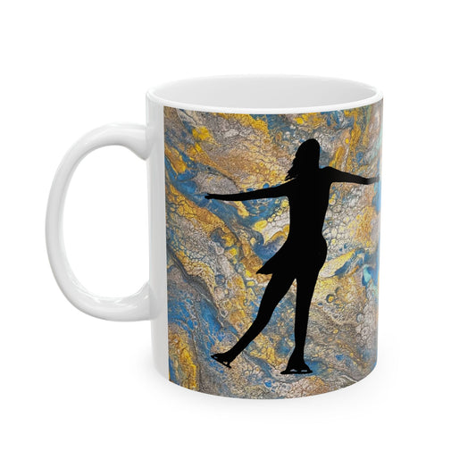 Figure Skating Ceramic Mug, (11oz, 15oz)