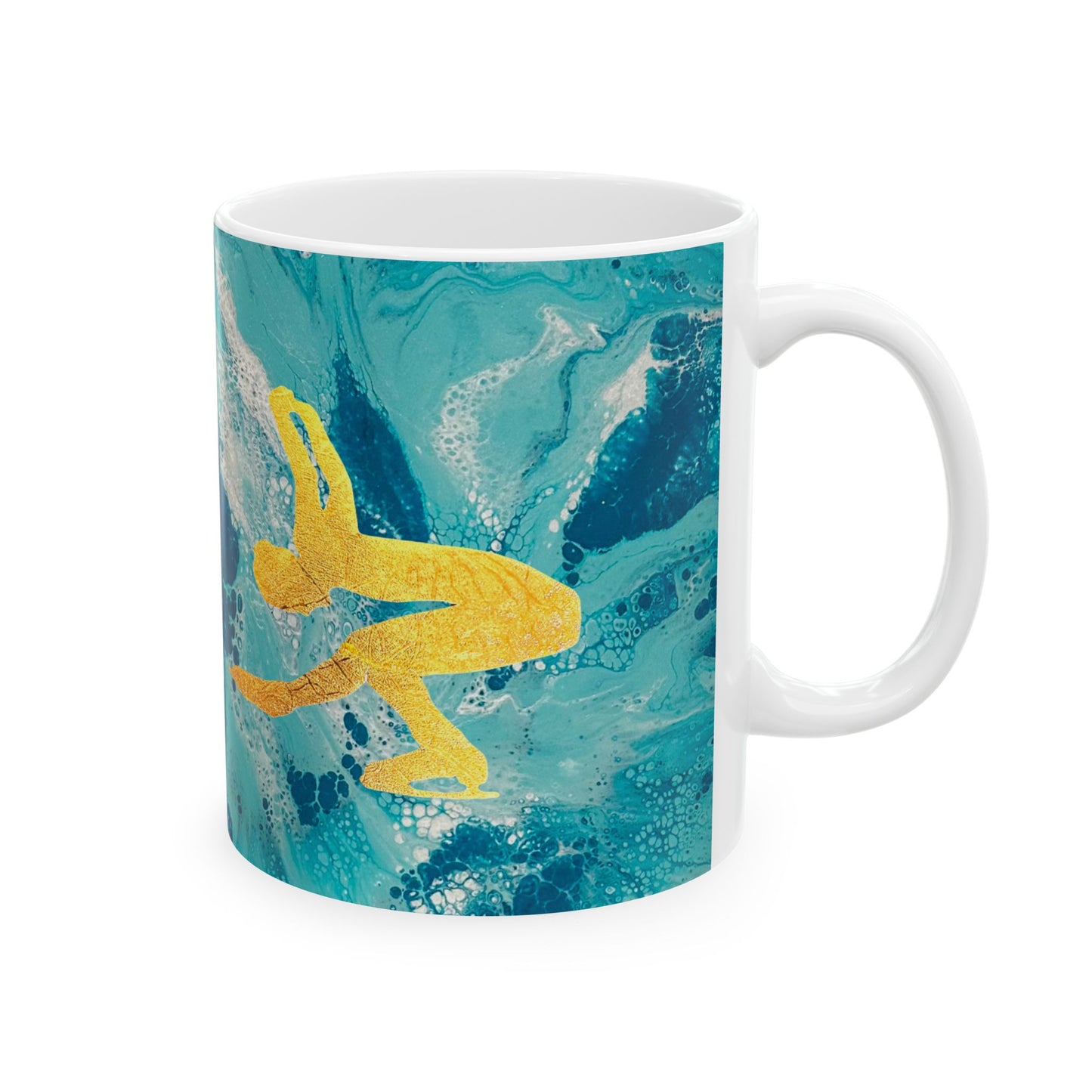 Figure Skating Ceramic Mug, (11oz, 15oz)