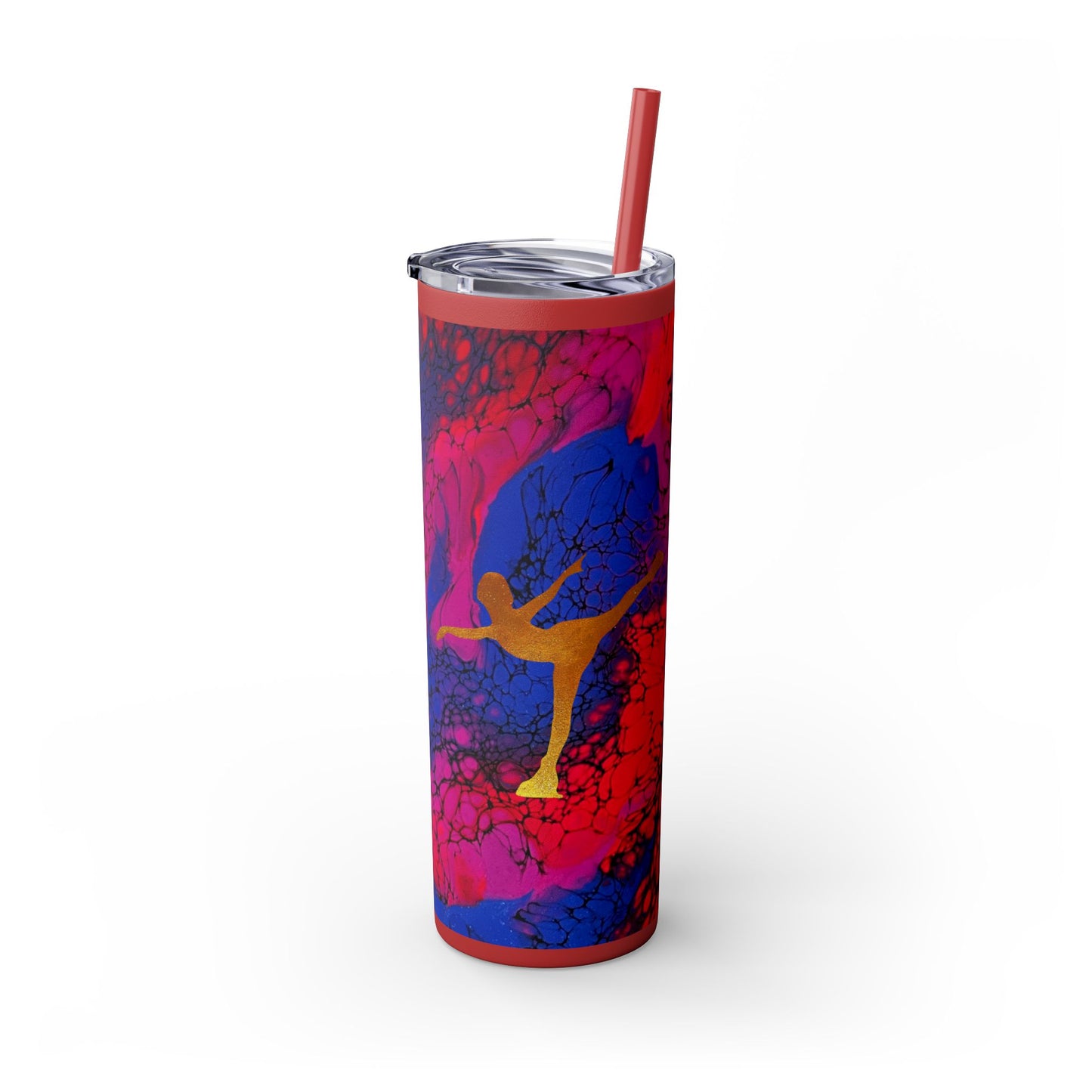 Figure Skating Tumbler, 20oz with straw