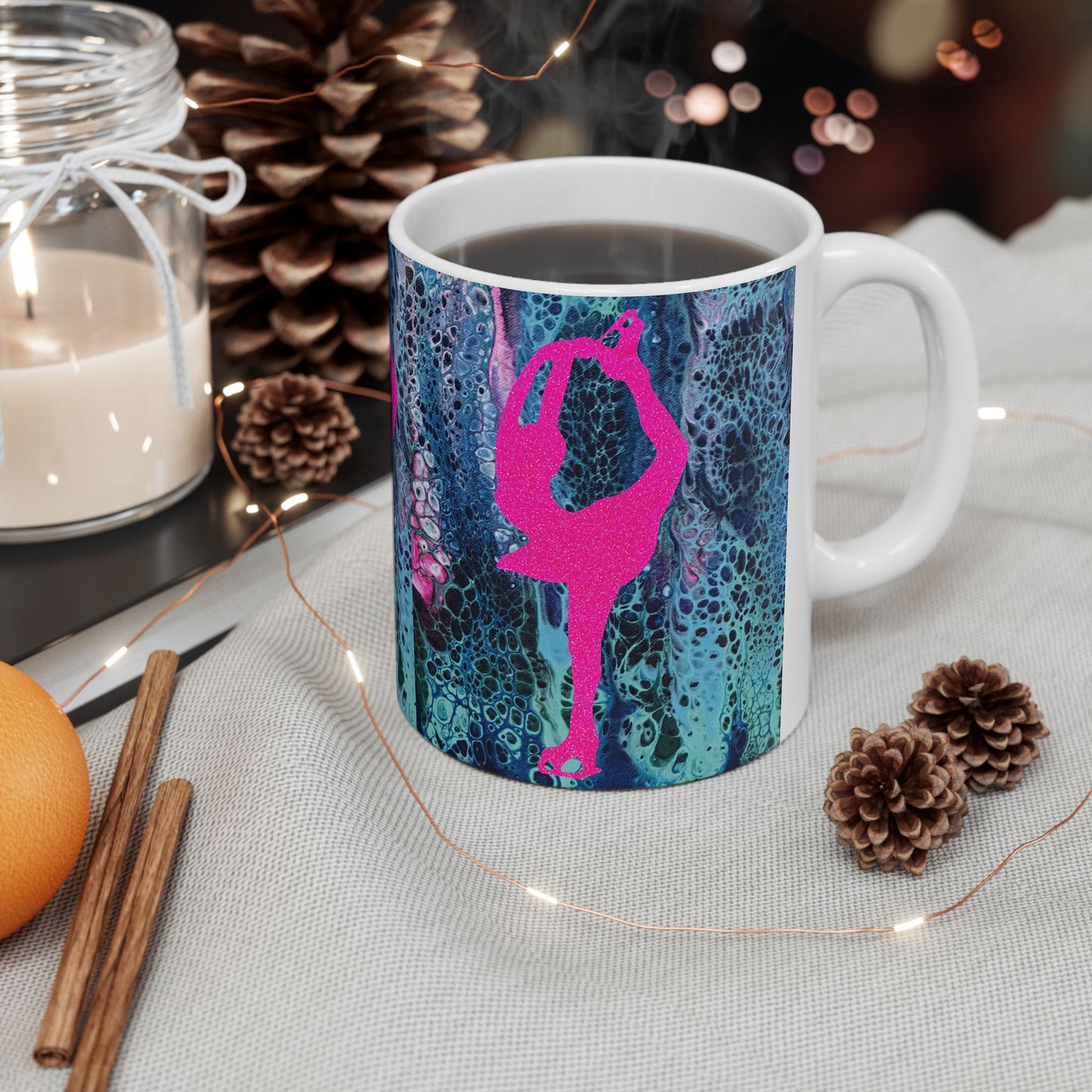 Figure Skating Ceramic Mug, (11oz, 15oz)