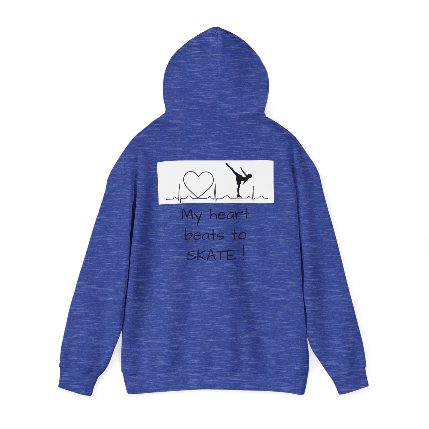 My heart beats to skate—Unisex Heavy Blend™ Hooded Sweatshirt