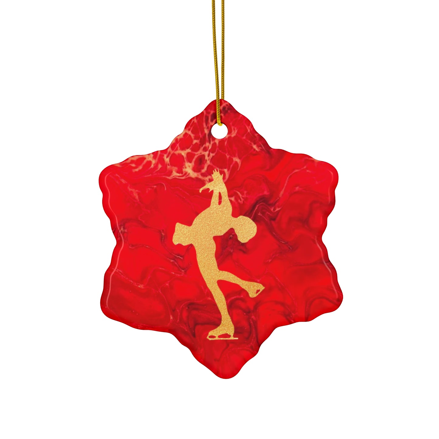 Figure skating Ceramic Ornament