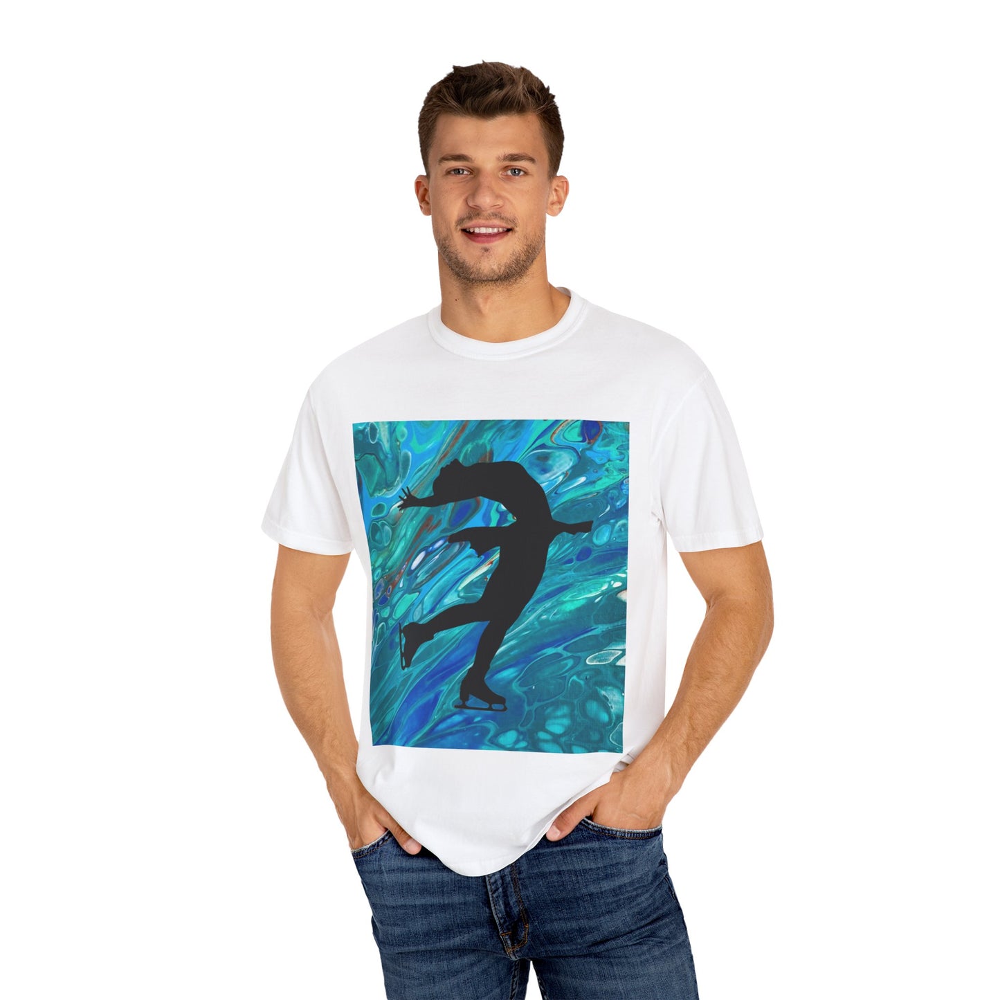 Figure Skating T-Shirt - Unisex Garment-Dyed Tee