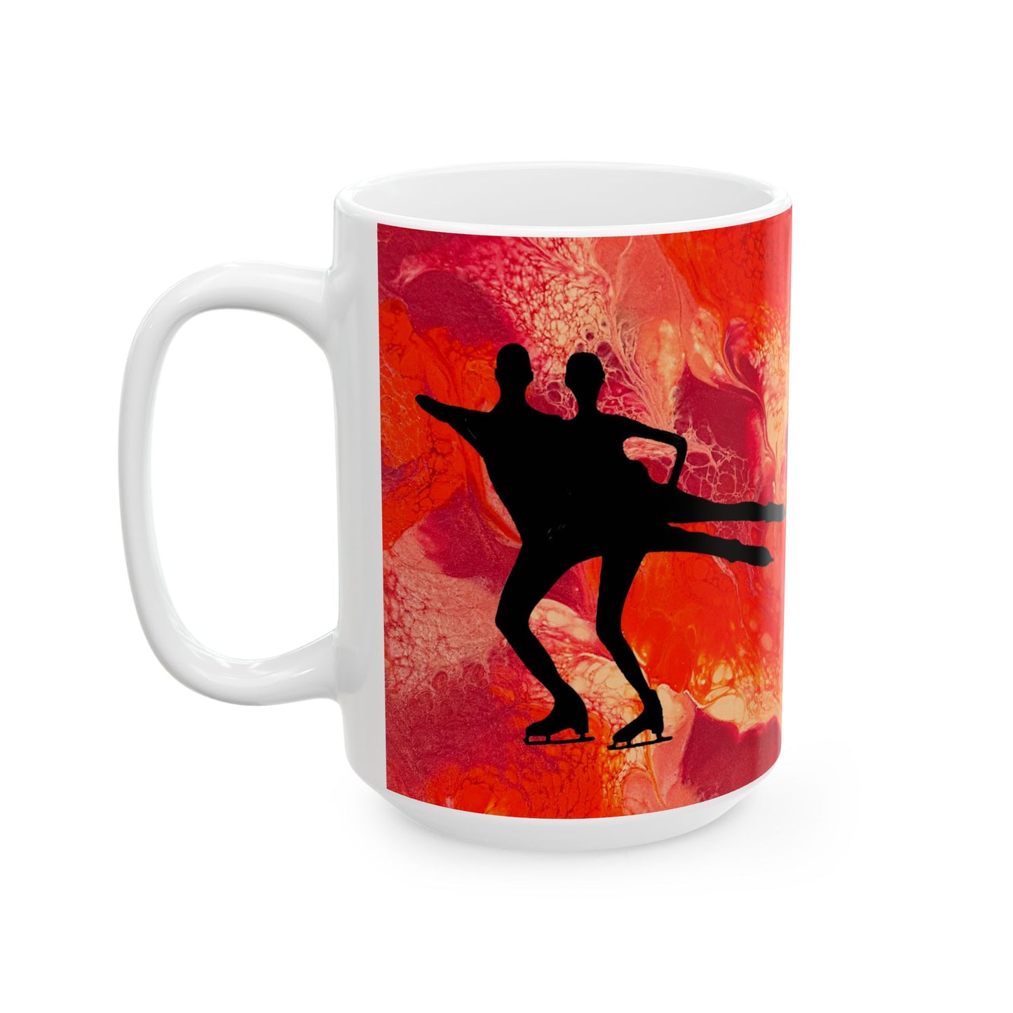 Figure Skating Ceramic Mug, (11oz, 15oz)