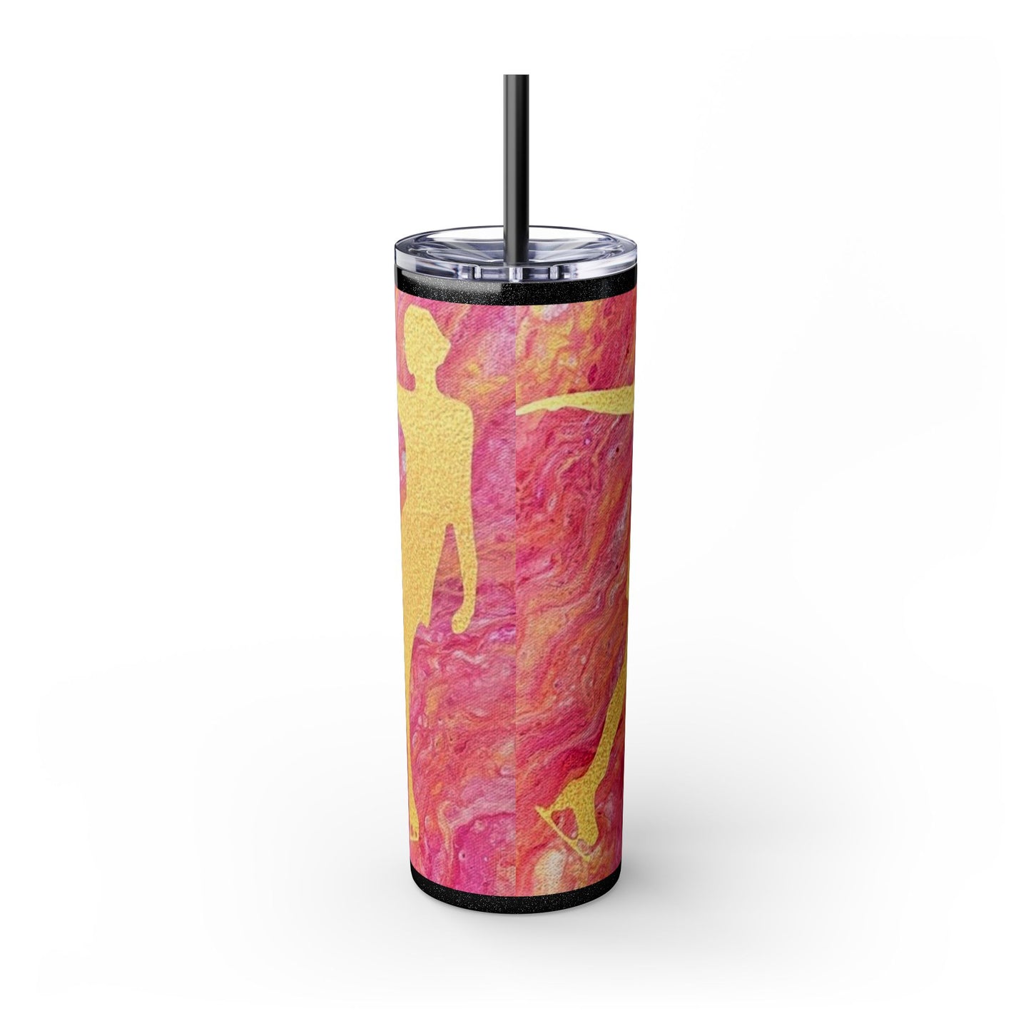 Figure Skating Tumbler, 20 oz with straw