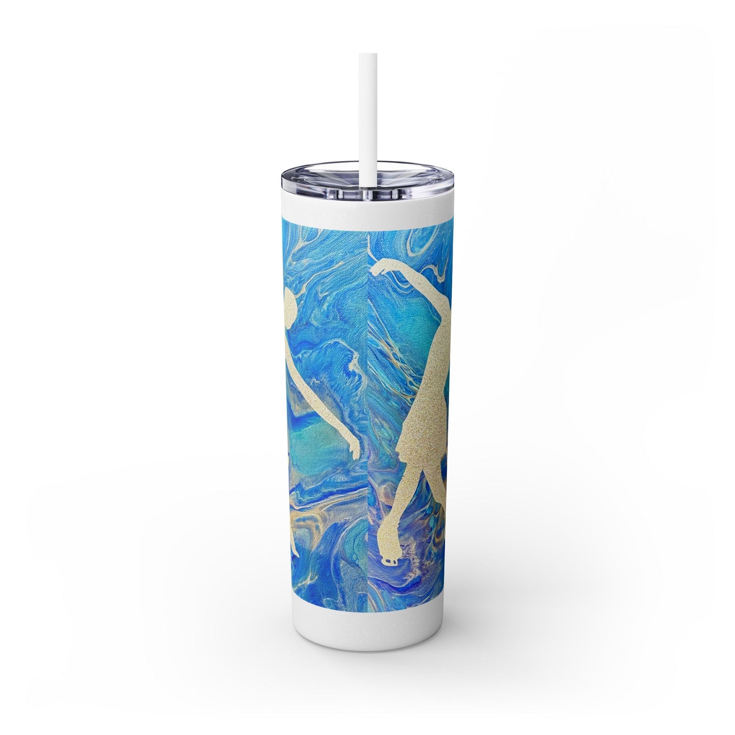 Figure Skating Tumbler, 20oz with straw