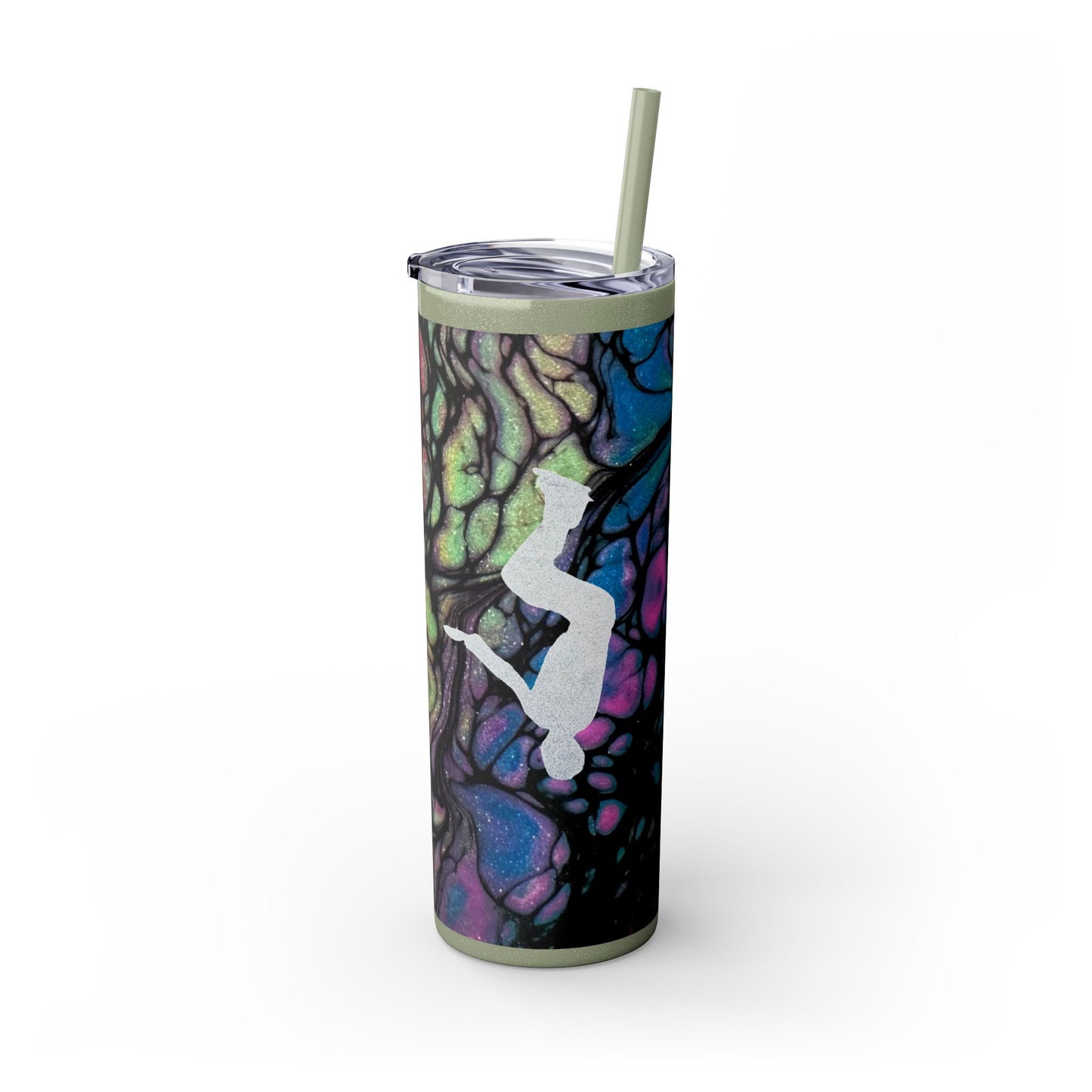 Figure Skating Tumbler,  20oz with straw