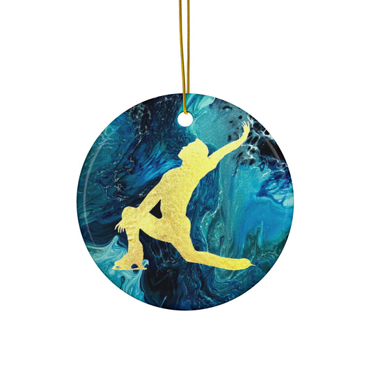 Figure skating Ceramic Ornament