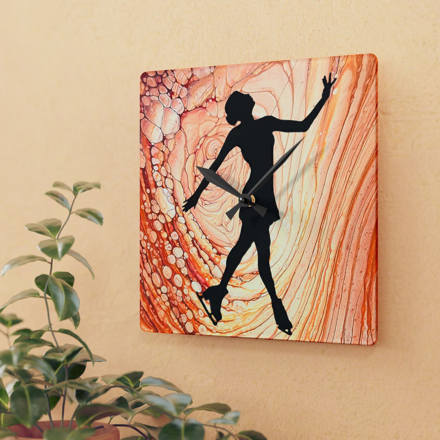 Figure Skating Wall Clock