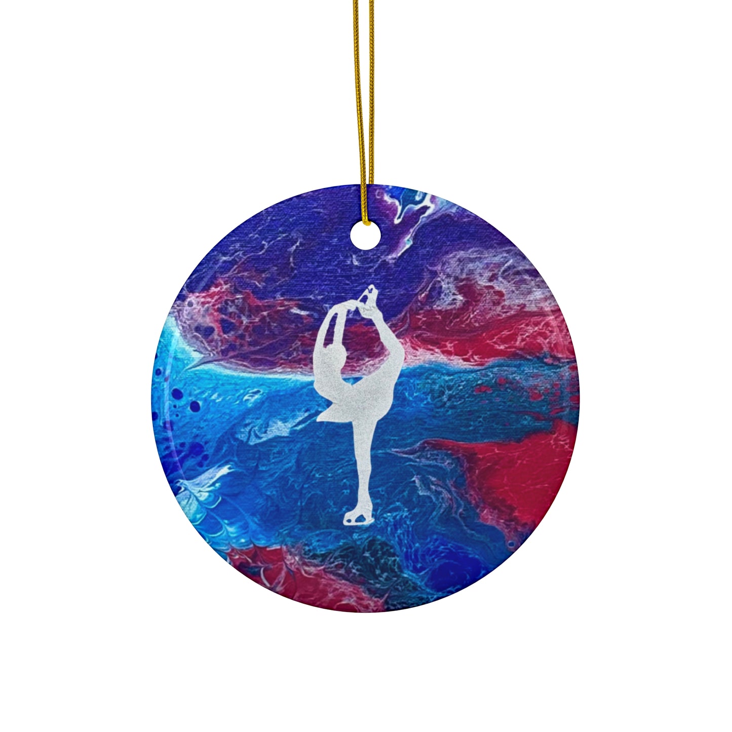 Figure skating Ceramic Ornament