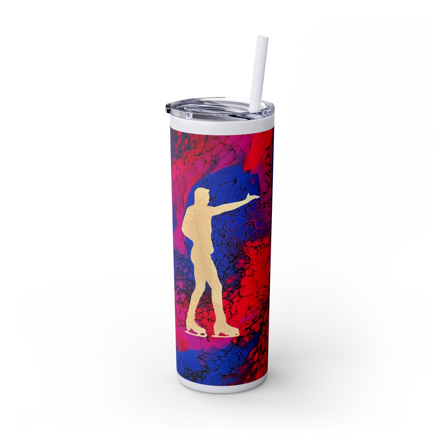 Figure Skating Tumbler, 20oz with straw