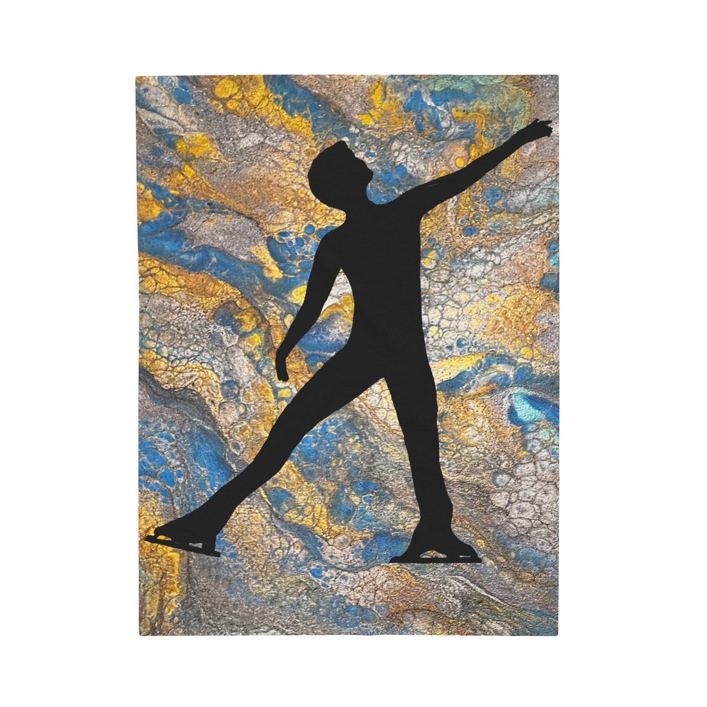 Figure Skating Velveteen Plush Blanket-3 sizes