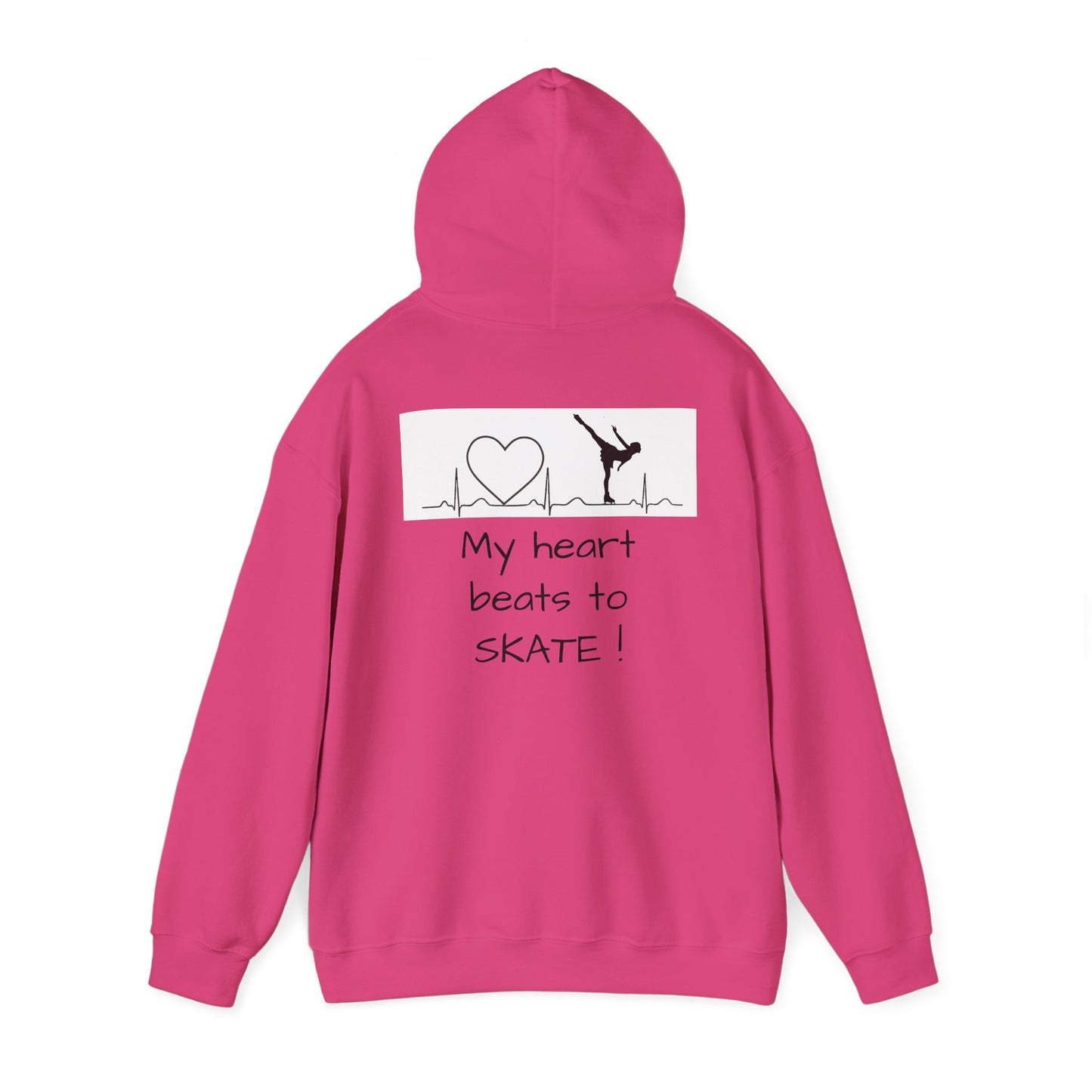 My heart beats to skate—Unisex Heavy Blend™ Hooded Sweatshirt