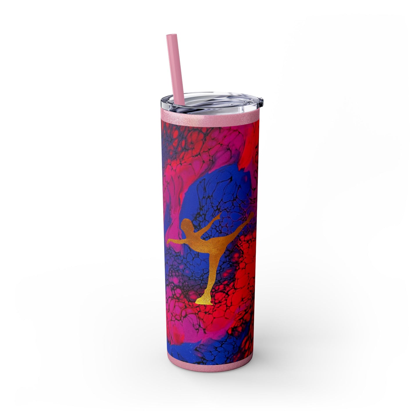 Figure Skating Tumbler, 20oz with straw