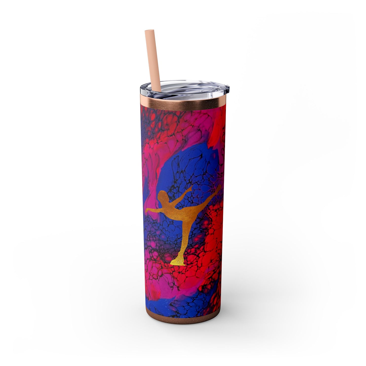 Figure Skating Tumbler, 20oz with straw