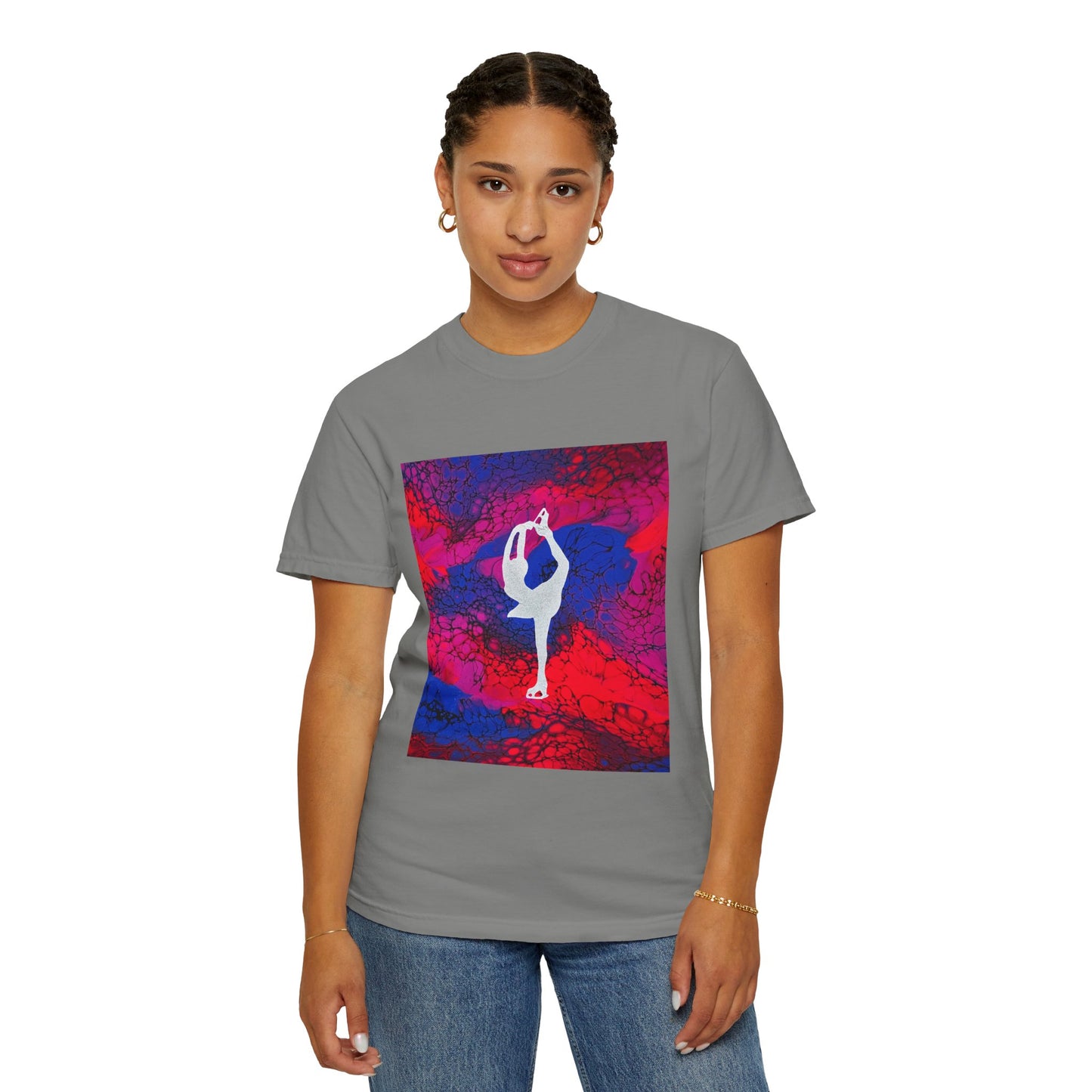 Figure Skating T-shirt—Unisex Garment-Dyed Tee