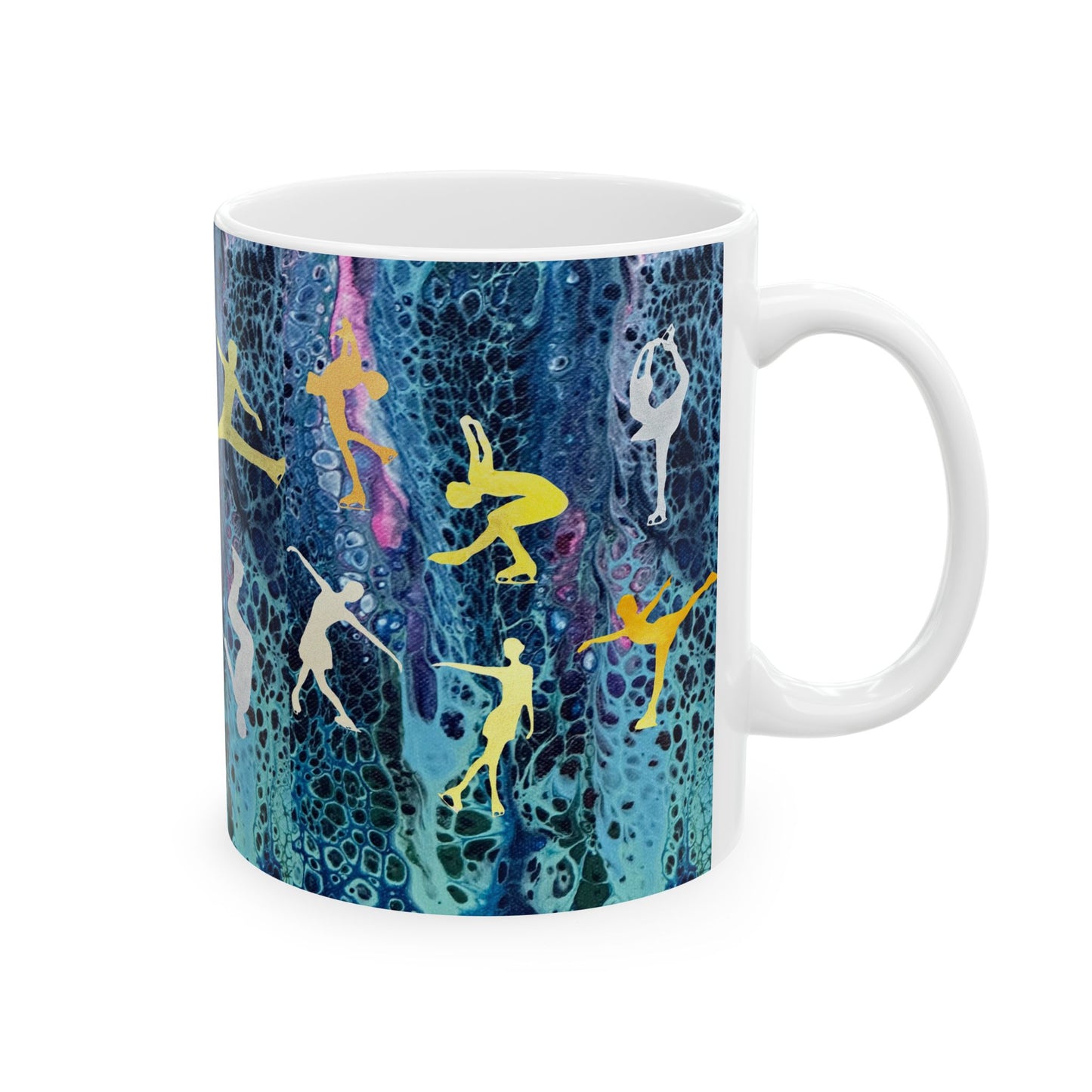 Figure Skating Ceramic Mug, (11oz, 15oz)