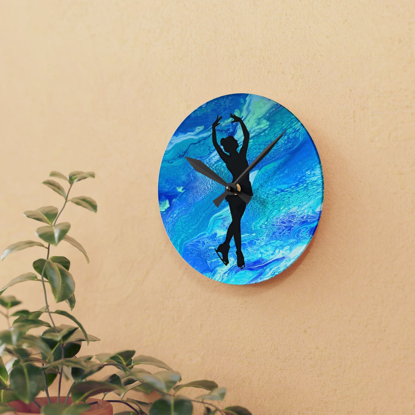 Figure Skating Wall Clock