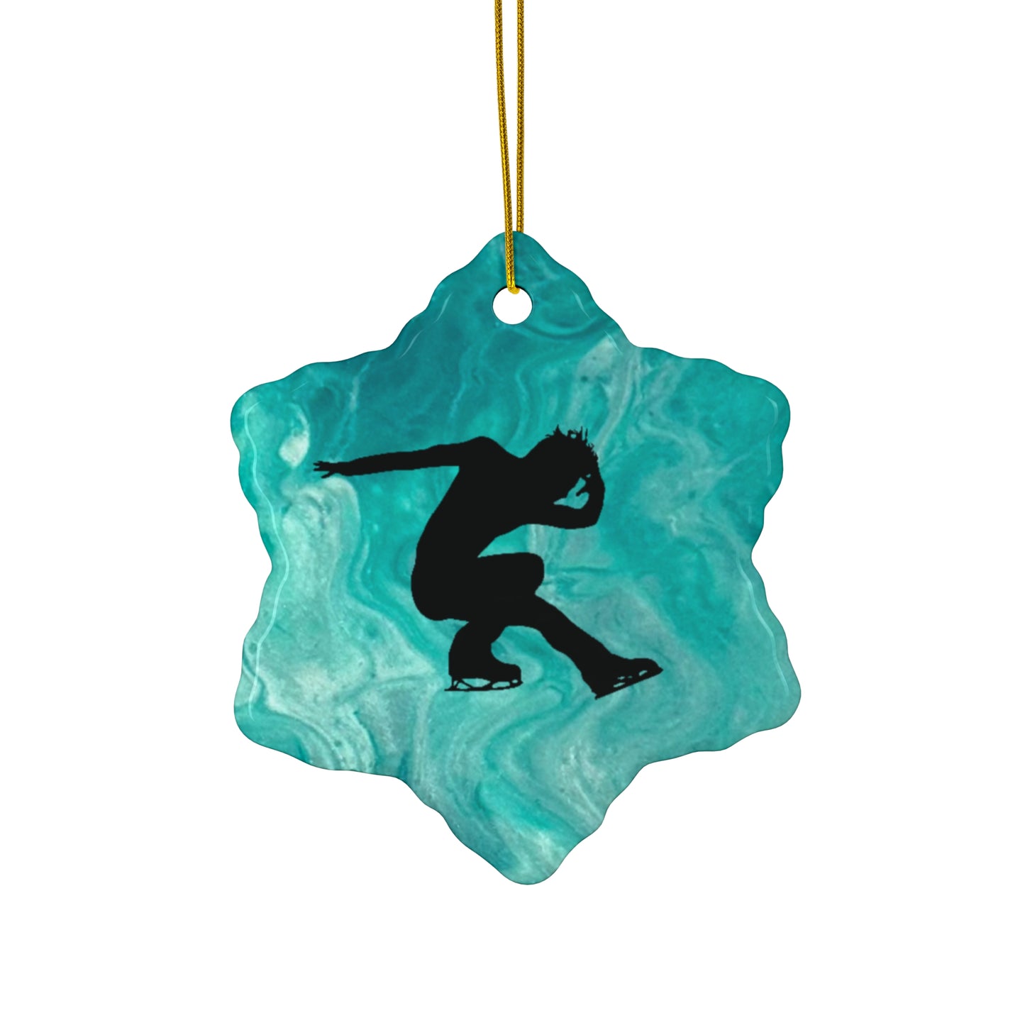 Figure skating Ceramic Ornament