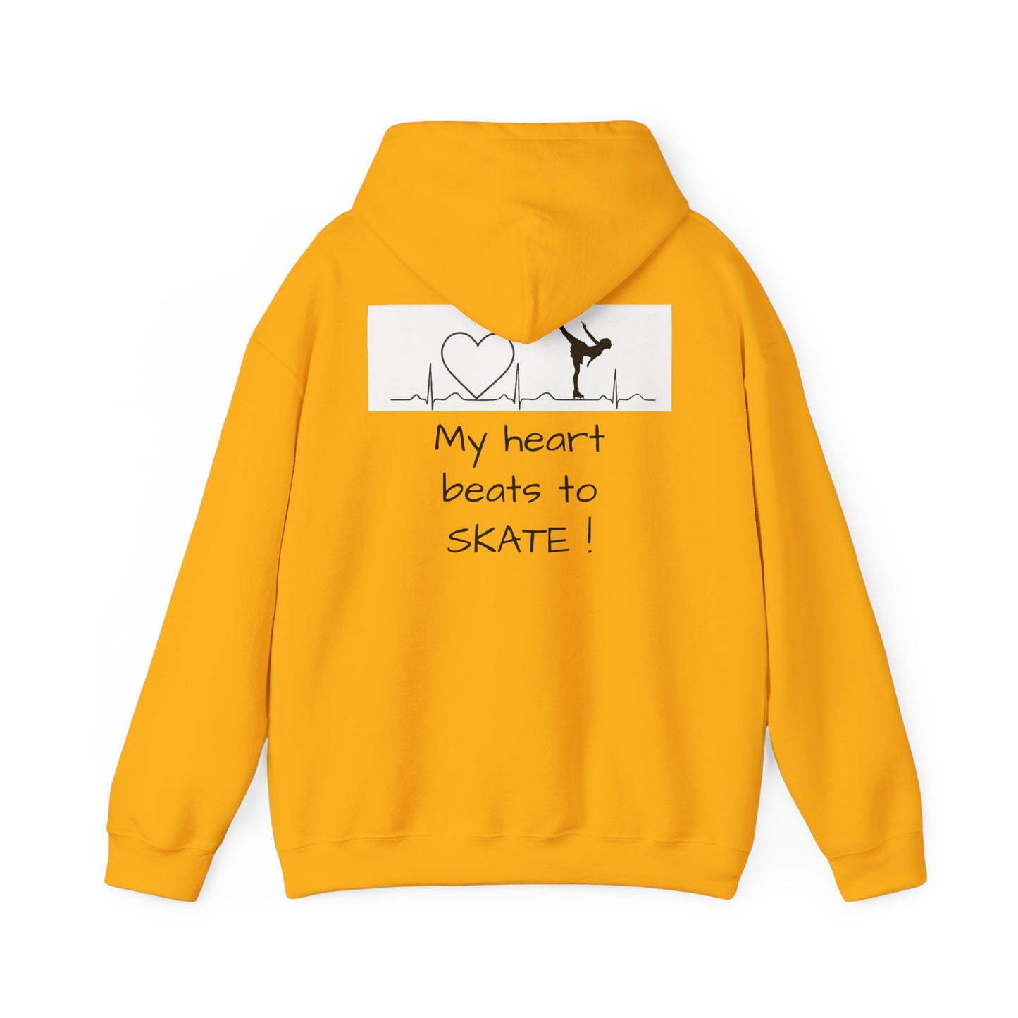 My heart beats to skate—Unisex Heavy Blend™ Hooded Sweatshirt