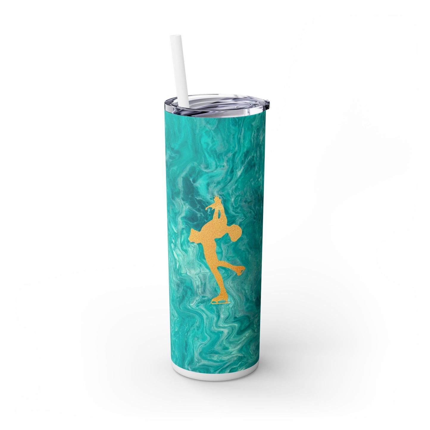 Figure Skating Tumbler, 20oz  with straw.