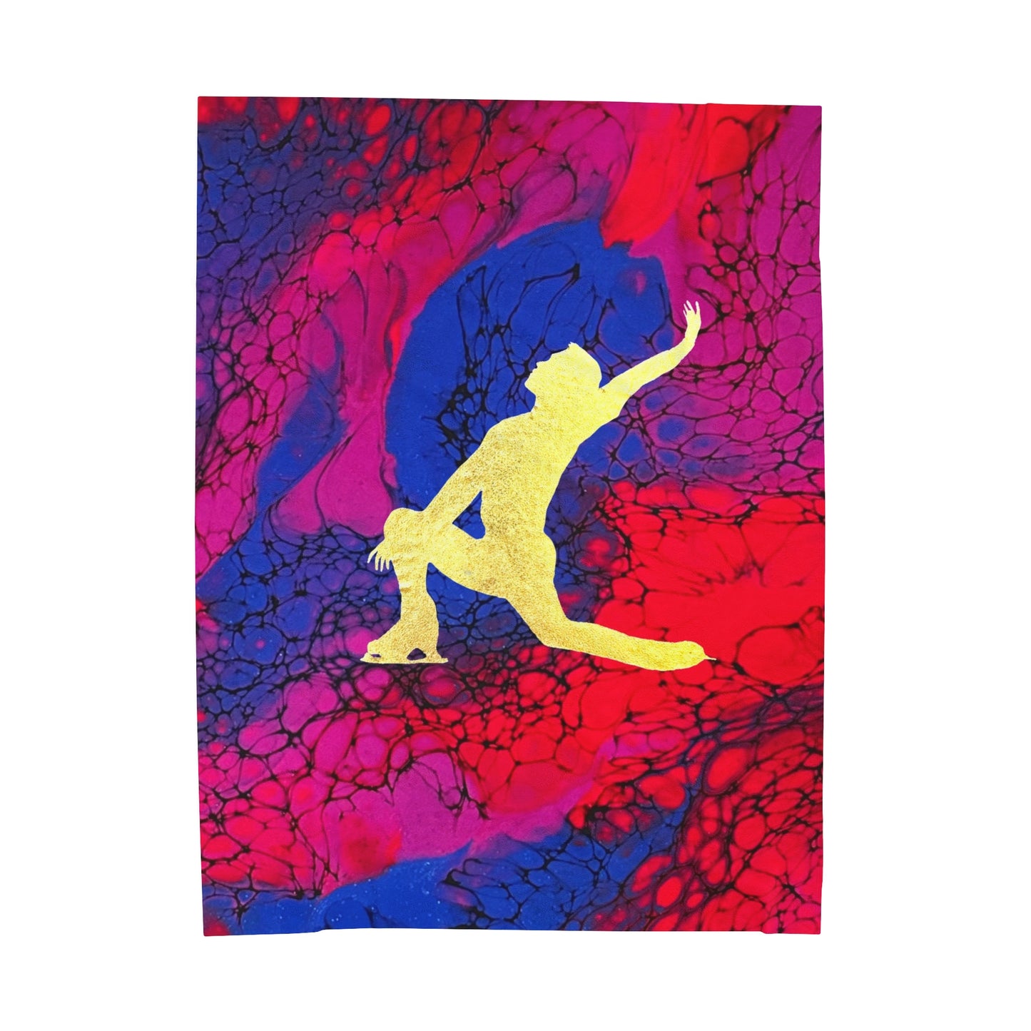 Figure Skating Velveteen Plush Blanket—3 sizes