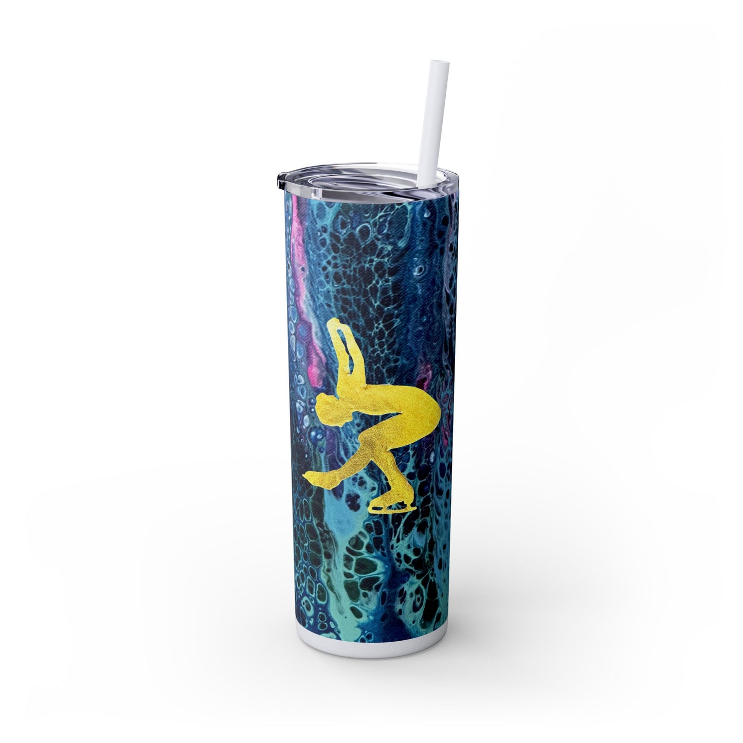 Figure Skating Tumbler, 20oz with straw