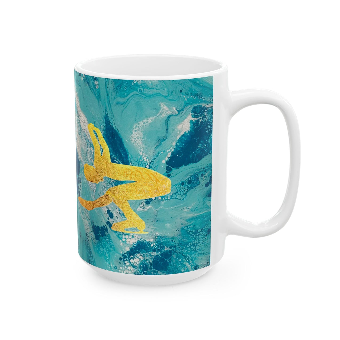 Figure Skating Ceramic Mug, (11oz, 15oz)