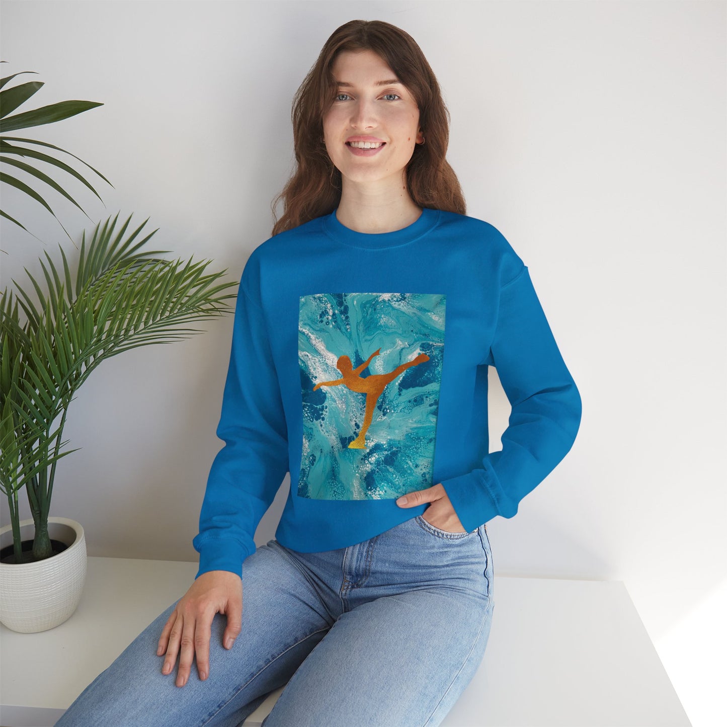 Unisex Figure skating crewneck Sweatshirt