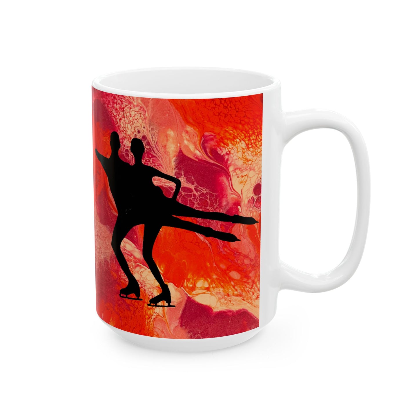 Figure Skating Ceramic Mug, (11oz, 15oz)