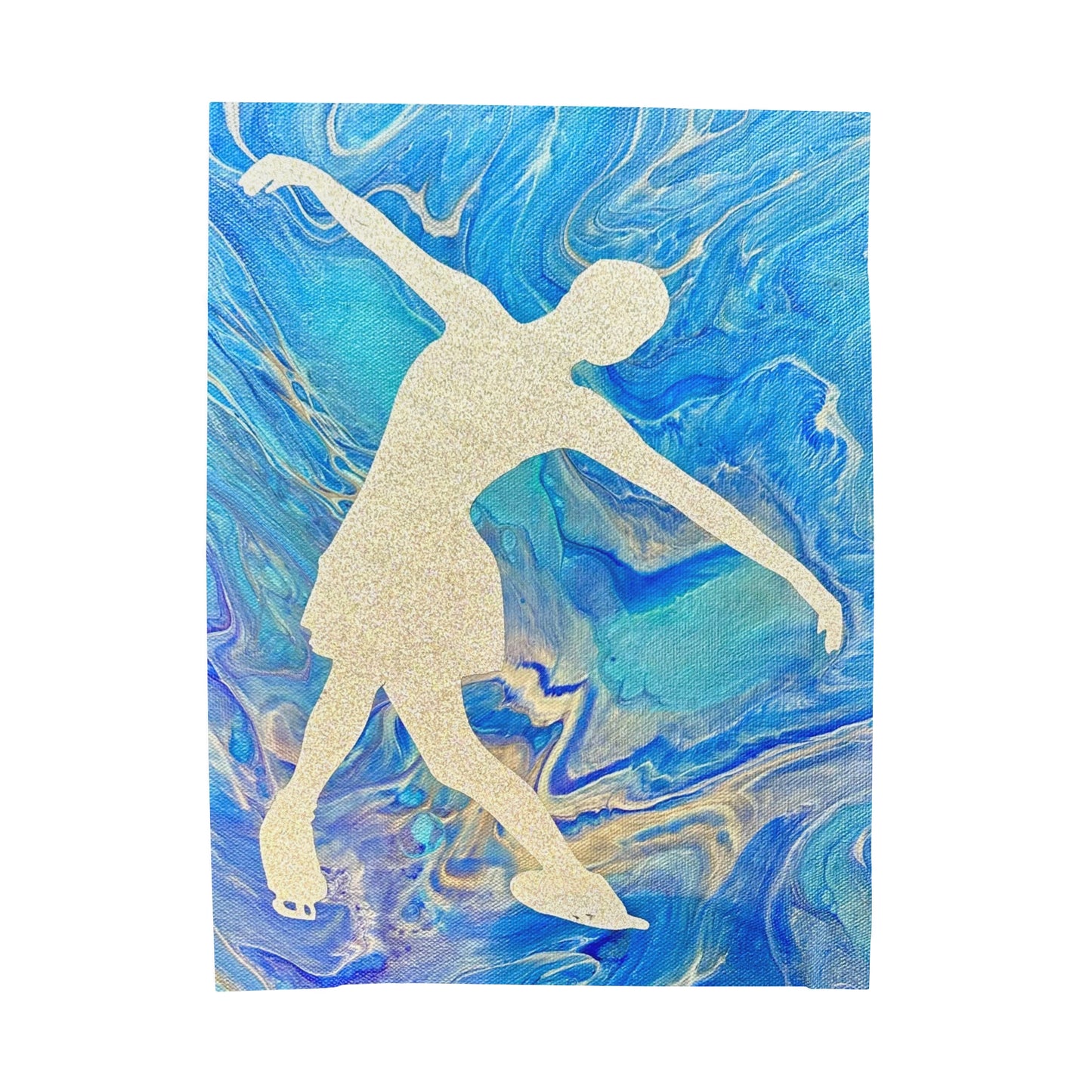 Figure Skating Velveteen Plush Blanket—3 sizes