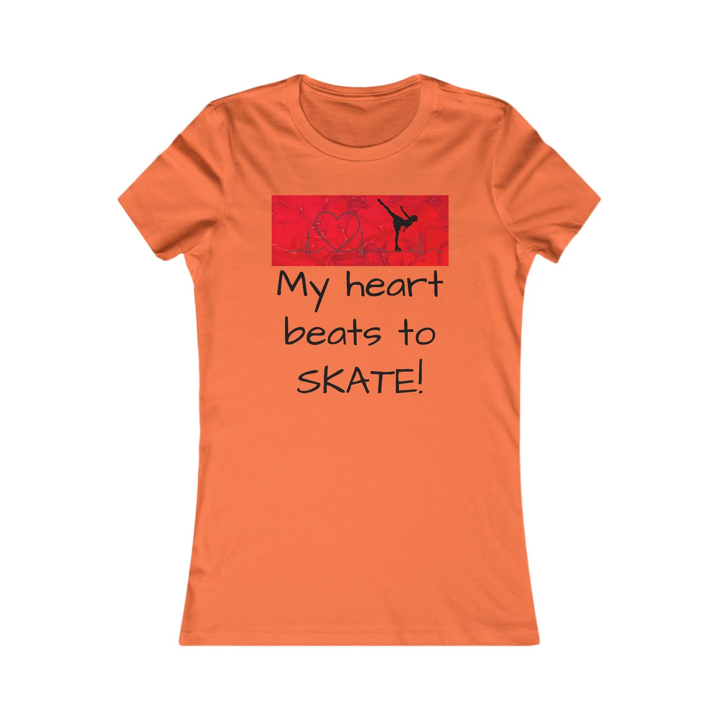 My heart beats to skate-ladies T-shirt