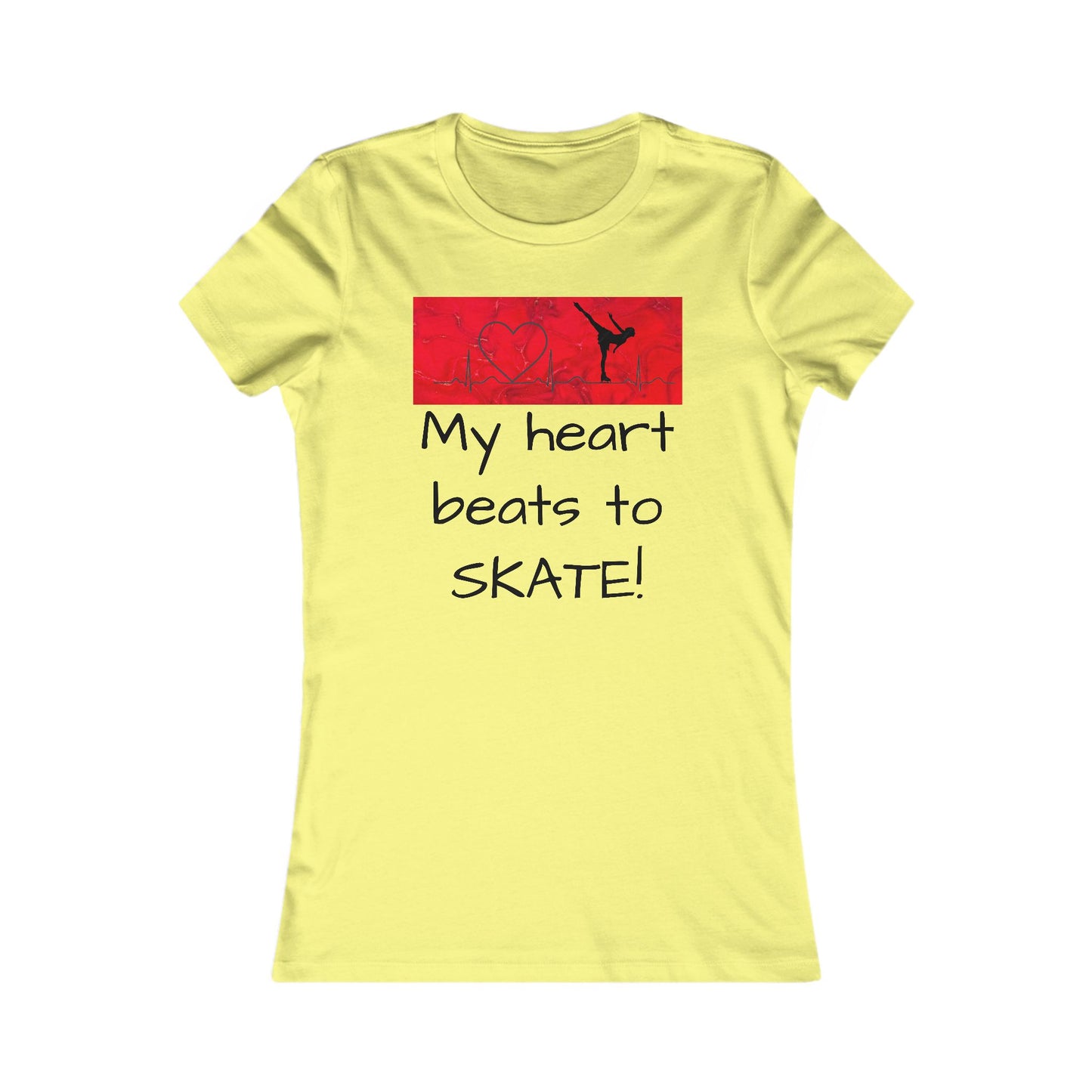 My heart beats to skate-ladies T-shirt