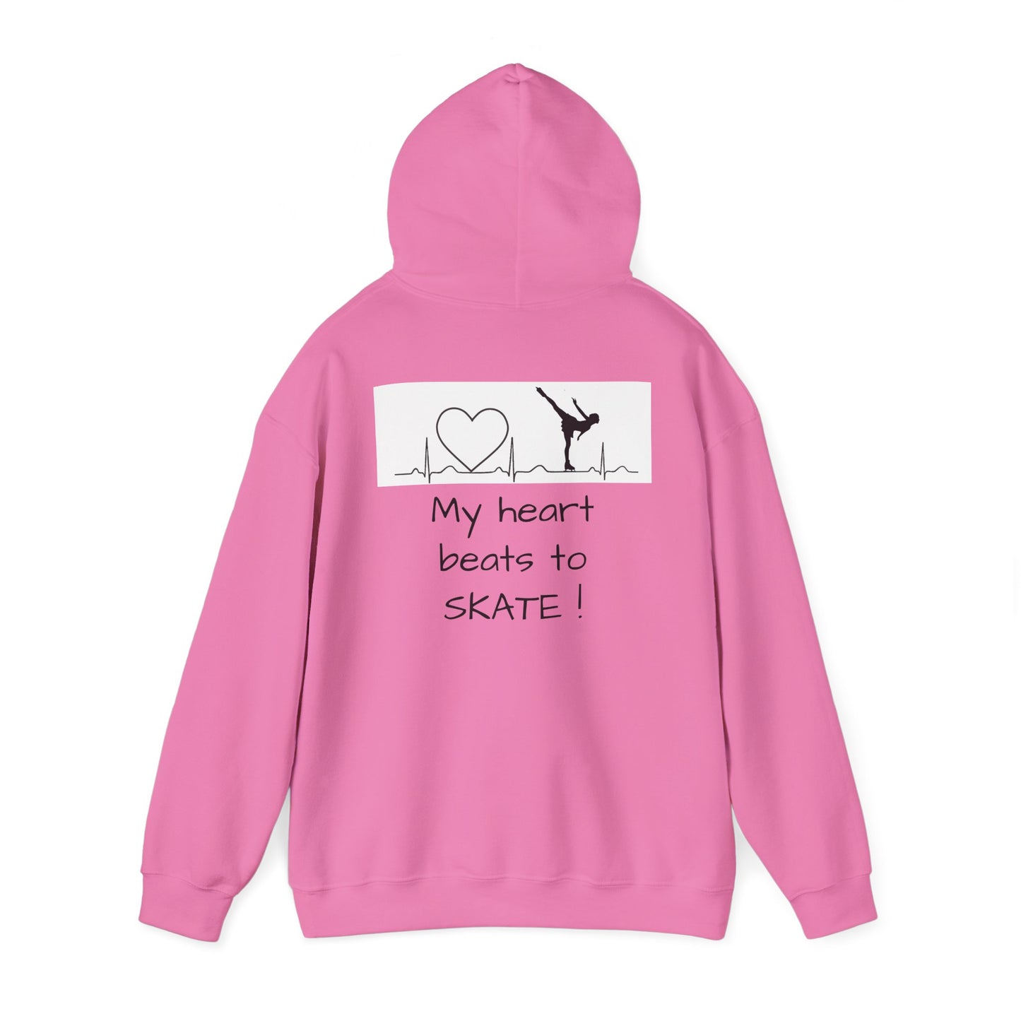 My heart beats to skate—Unisex Heavy Blend™ Hooded Sweatshirt