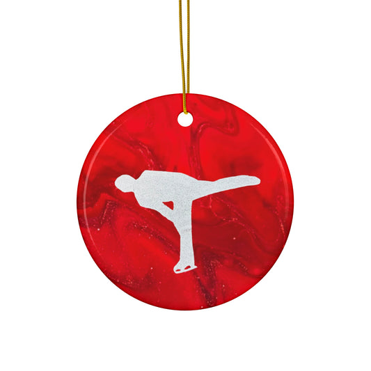 Figure skating Ceramic Ornament