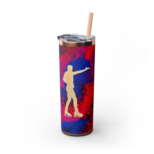 Figure Skating Tumbler, 20oz with straw