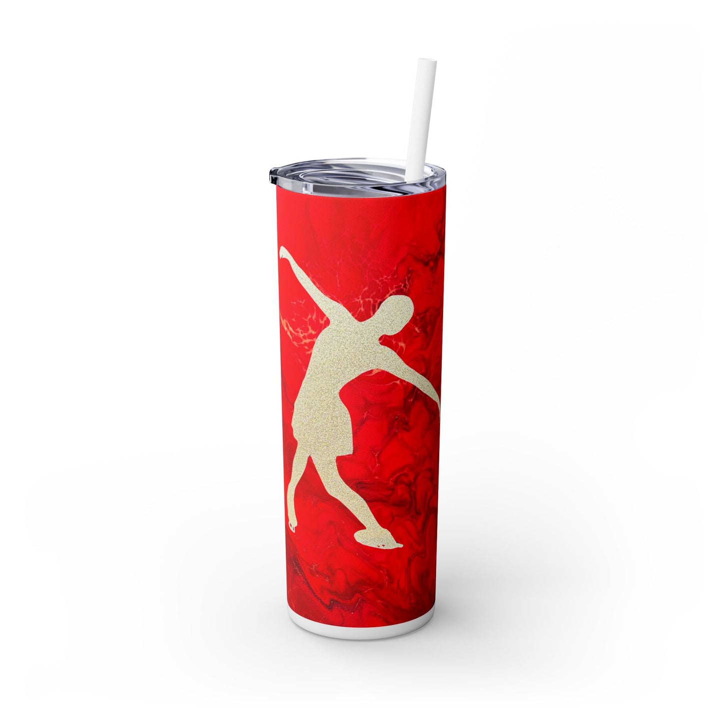 Figure Skating Tumbler, 20oz with straw